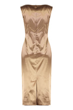 Load image into Gallery viewer, "Stretch satin long dress"
