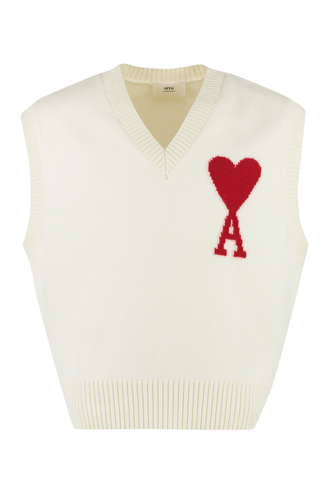 Knitted wool vest